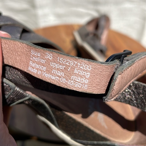 Dansko Women’s Vivian’ Gladiator Sandals Pewter Nappa Size 36 - Picture 10 of 11